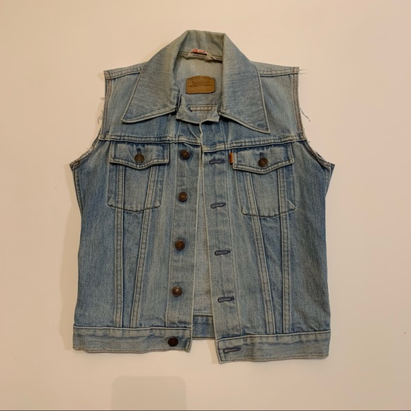Levi's Jackets & Blazers - Vintage orange tab Levi’s Jean vest